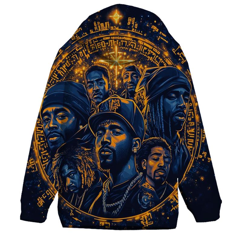 Golden Era Cypher Constellation embroidered hoodies