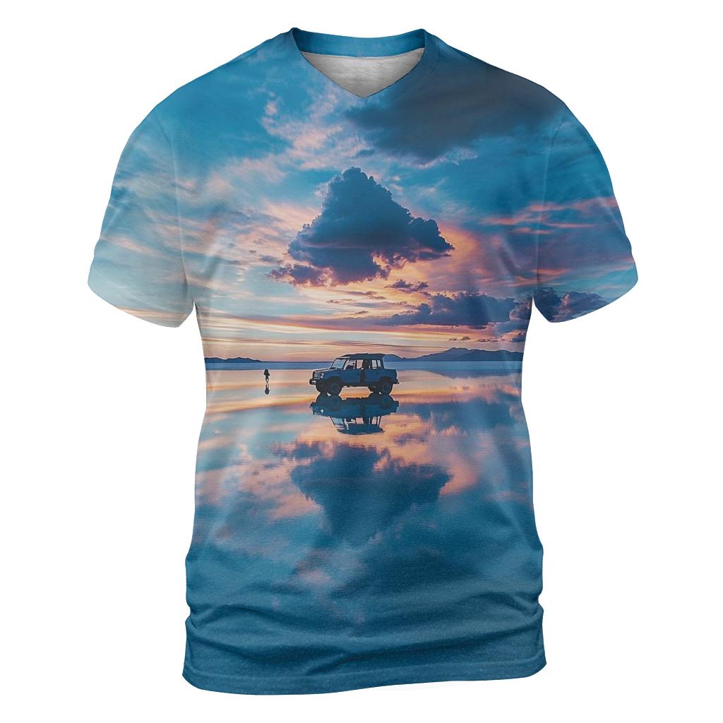 Salar De Uyuni Uyuni Mirror Desert creative print fashion shirts