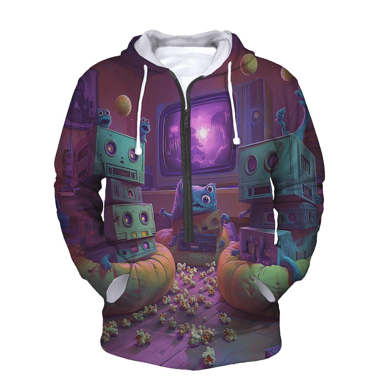 VHS Monster Movie Marathon Mayhem hoodie styles