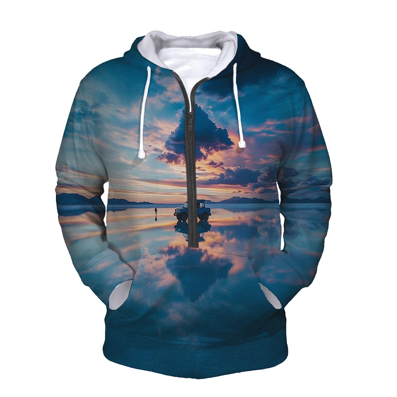 Salar De Uyuni Uyuni Mirror Desert printed hoodies