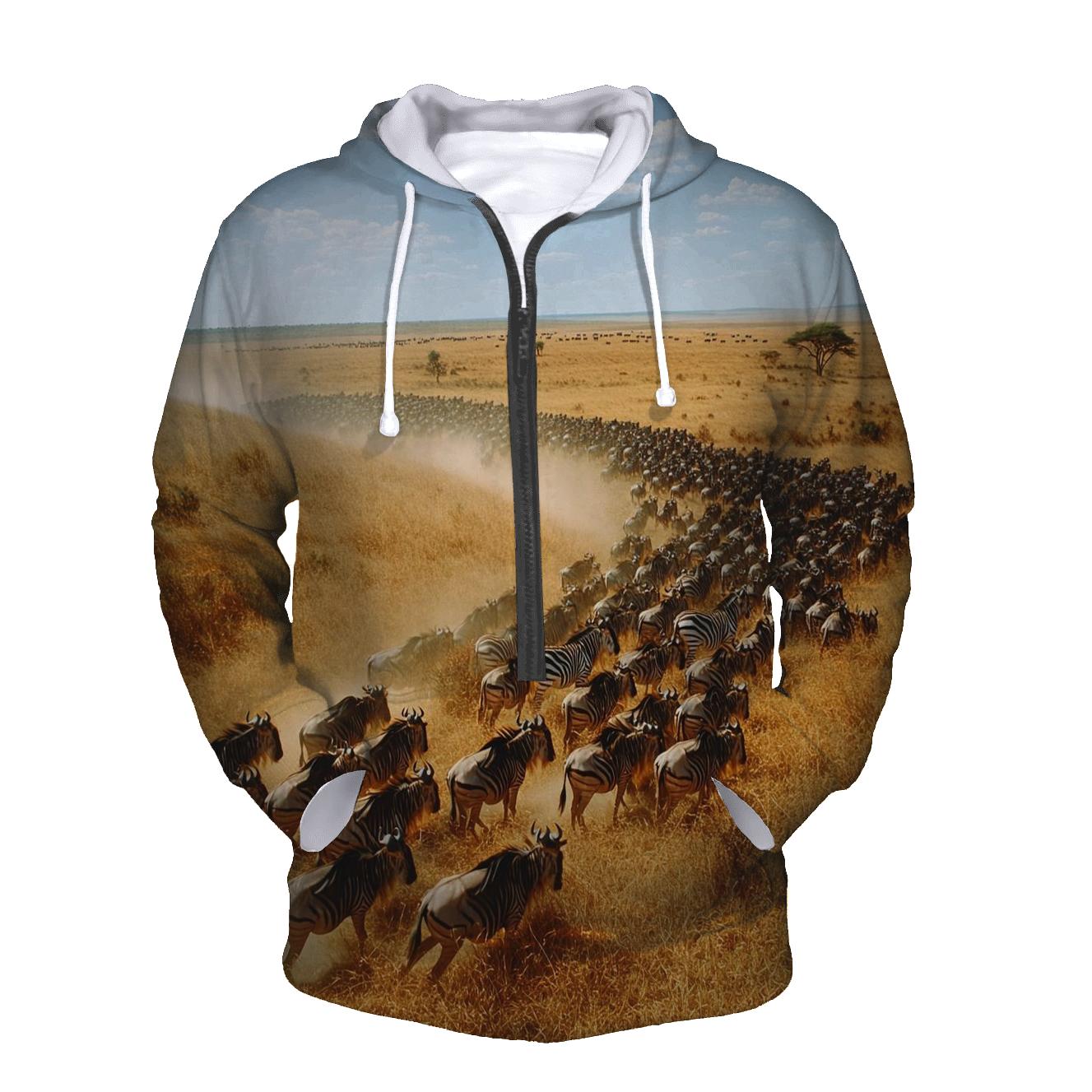 Serengeti National Park Arusha Migration graphic hoodies