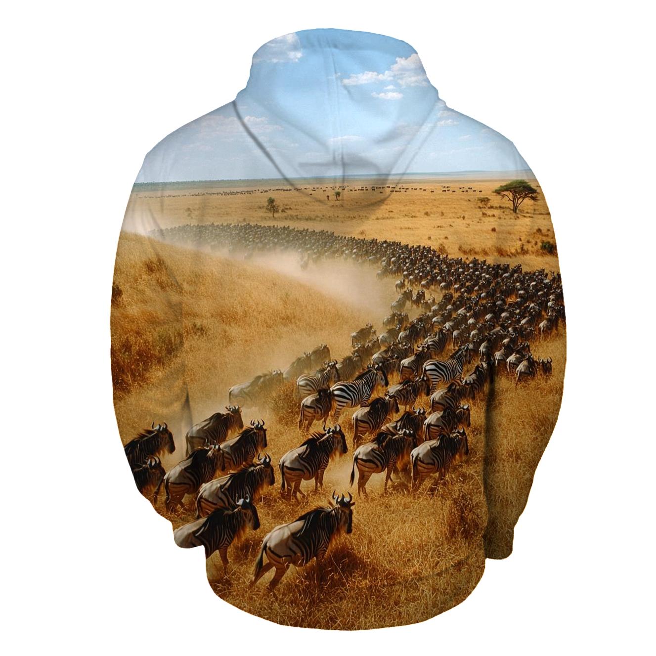Serengeti National Park Arusha Migration graphic hoodies