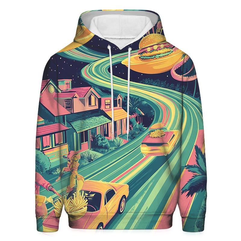 Suburban UFO Drive Thru Rush custom hoodies