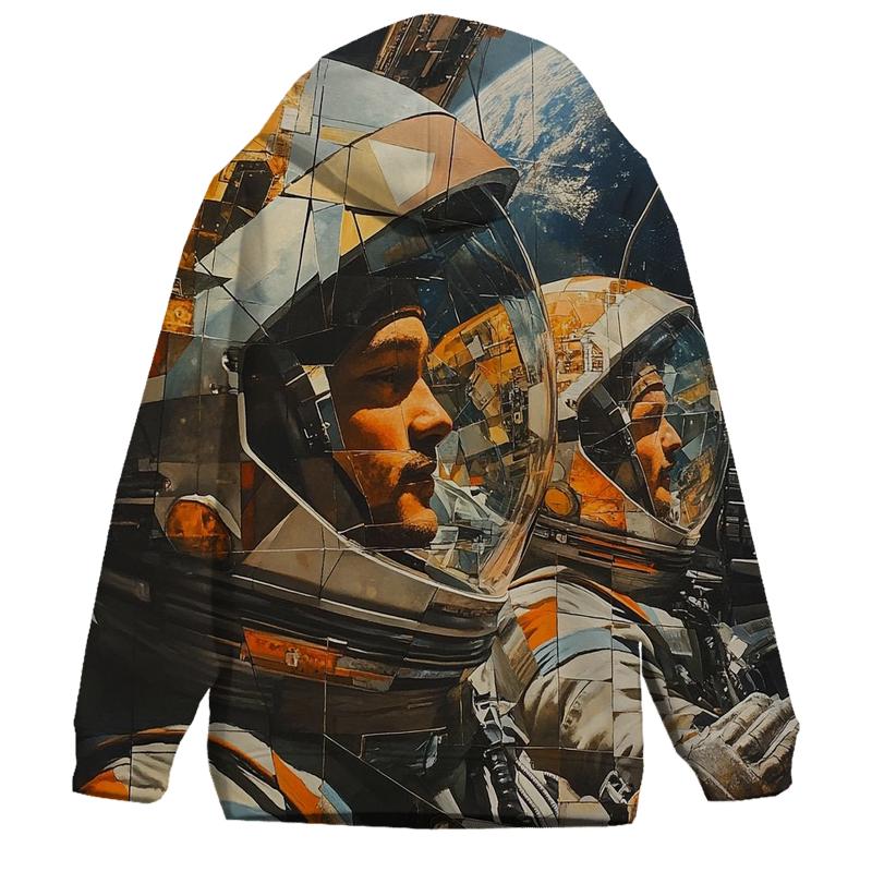 Picasso Inspired Abstract Astronauts In Orbit hoodie designs