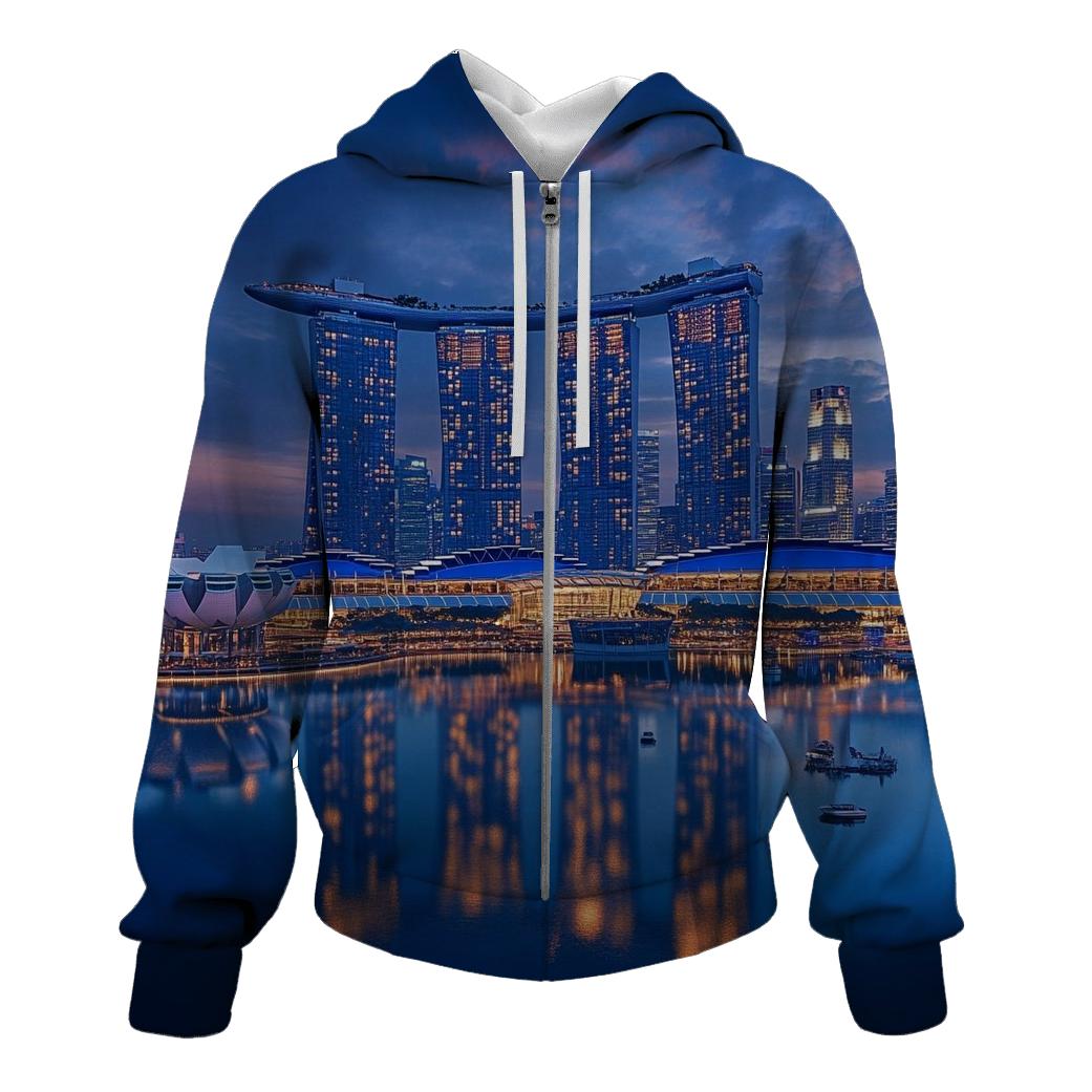 Marina Bay Sands Singapore Skyline hoodie styles