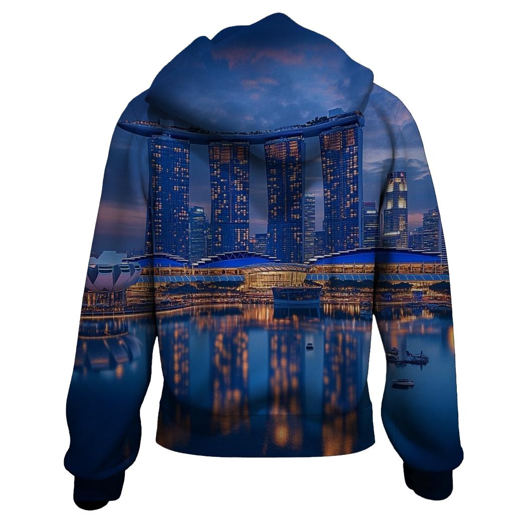Marina Bay Sands Singapore Skyline hoodie styles