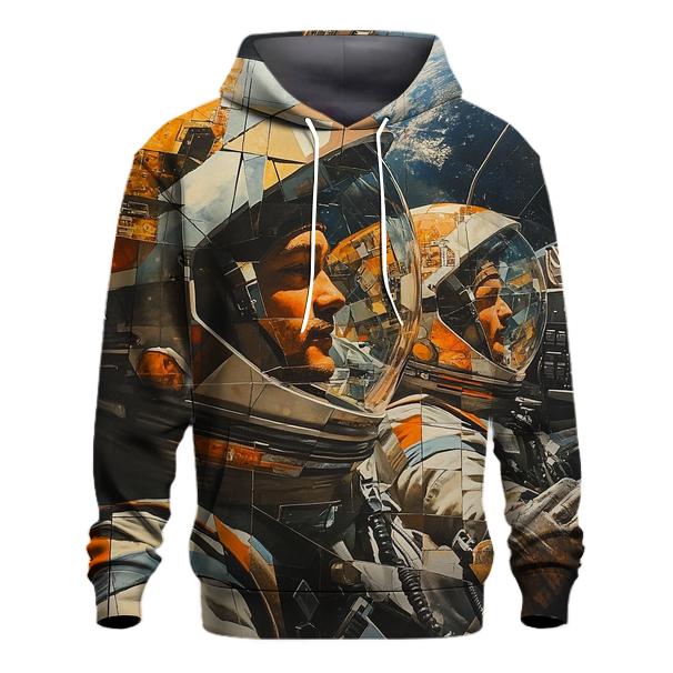 Picasso Inspired Abstract Astronauts In Orbit custom hoodies