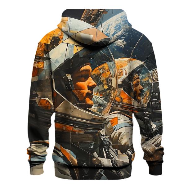 Picasso Inspired Abstract Astronauts In Orbit custom hoodies