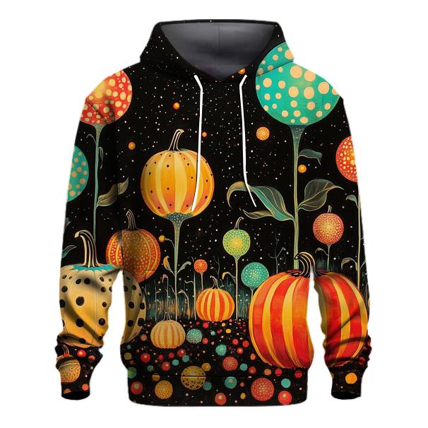 Yayoi Kusama Inspired Planetary Garden Of Dots premium hoodies