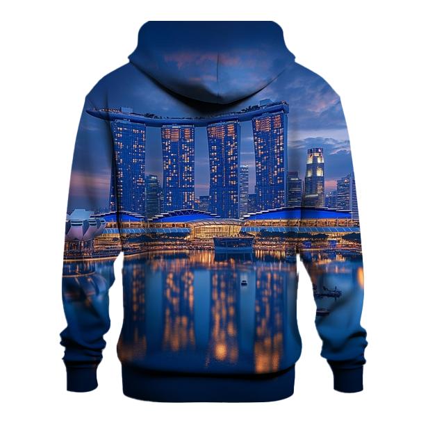 Marina Bay Sands Singapore Skyline lightweight hoodies