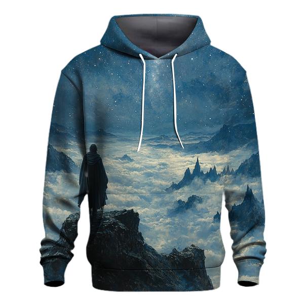 Caspar David Friedrich Inspired Astronomer Above The Clouds custom hoodies