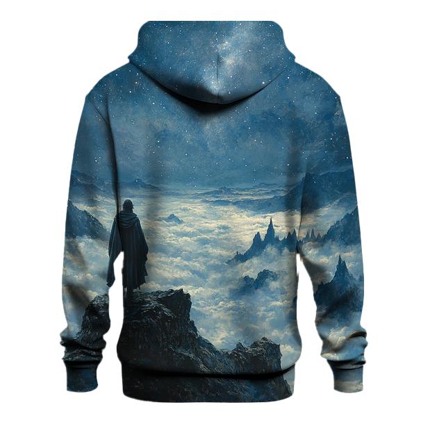 Caspar David Friedrich Inspired Astronomer Above The Clouds custom hoodies