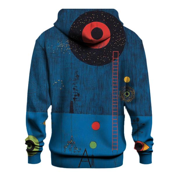 Miro Inspired Playful Planets And Dancing Constellations hoodie designs