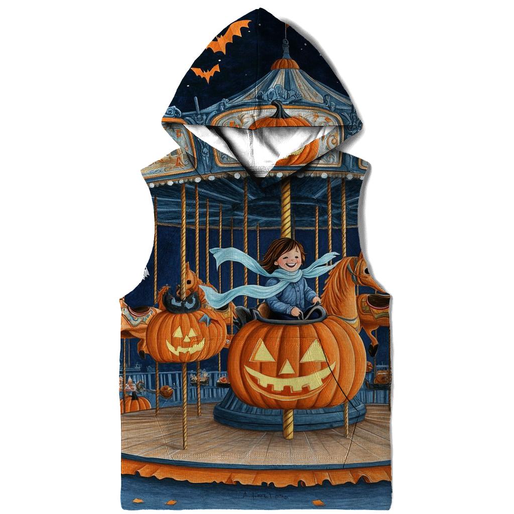 Lantern Carousel In A Spooky Fairground hoodies fashion