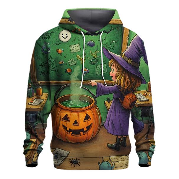 Witch Classroom With Halloween Potions Lesson graphic hoodies