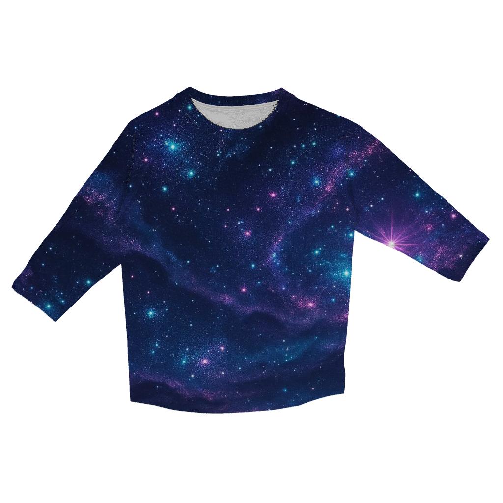Nebula Sequin Sky fashion 3/4 sleeve shirts