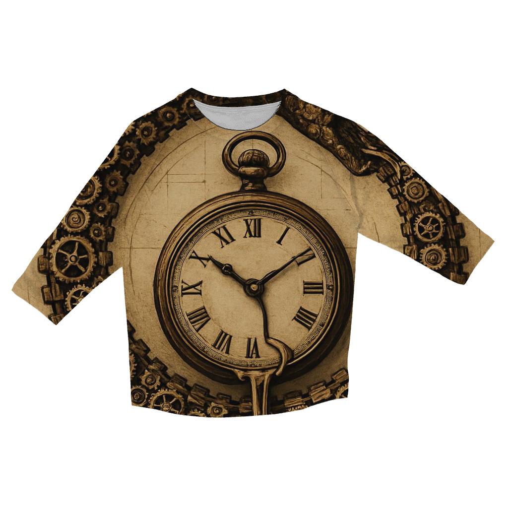 Clockwork Serpent Loop fashion 3/4 sleeve shirts