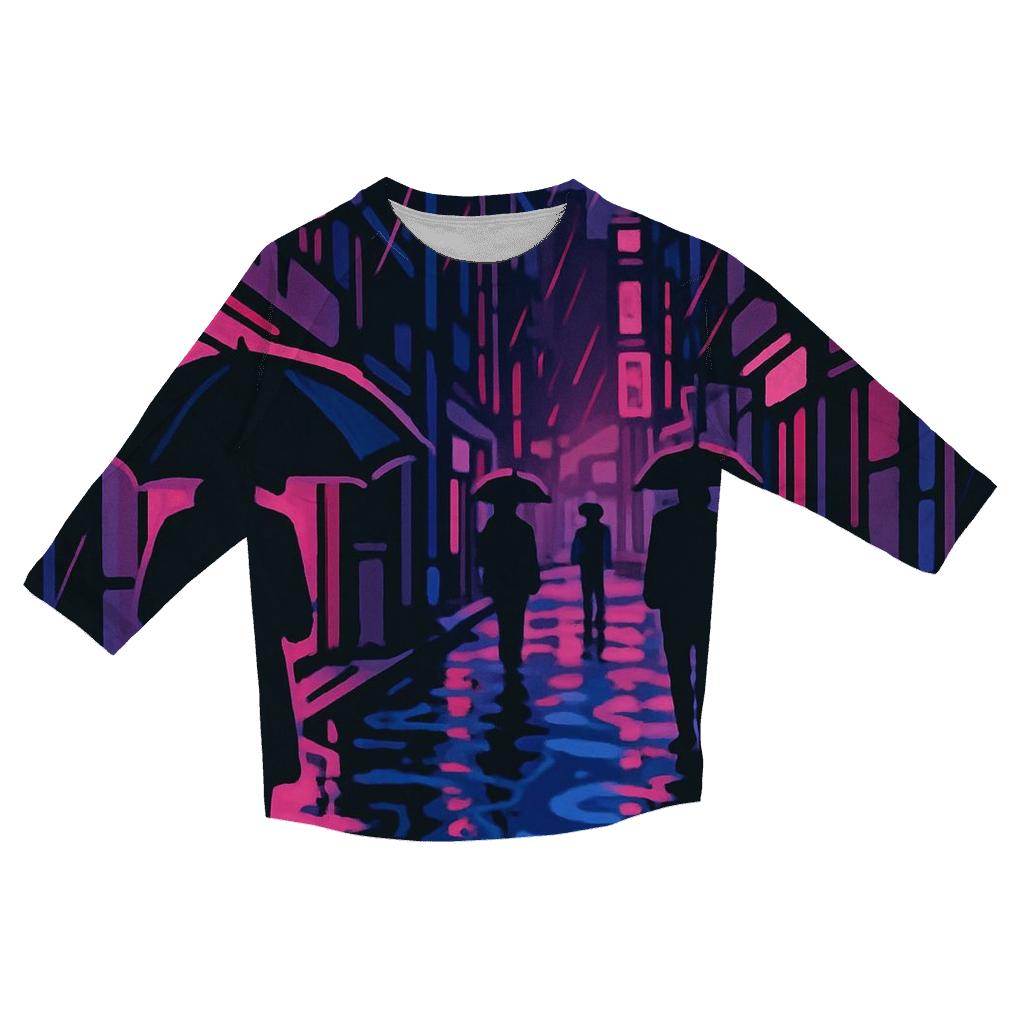Neon Monsoon Street Scene fashion 3/4 sleeve shirts