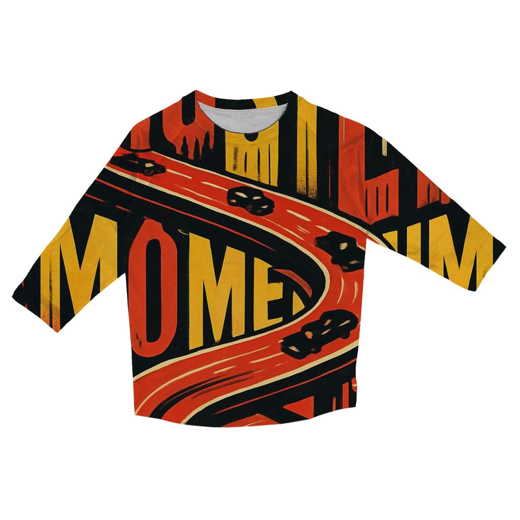 Kinetic Type City Rush trendy 3/4 sleeve tops