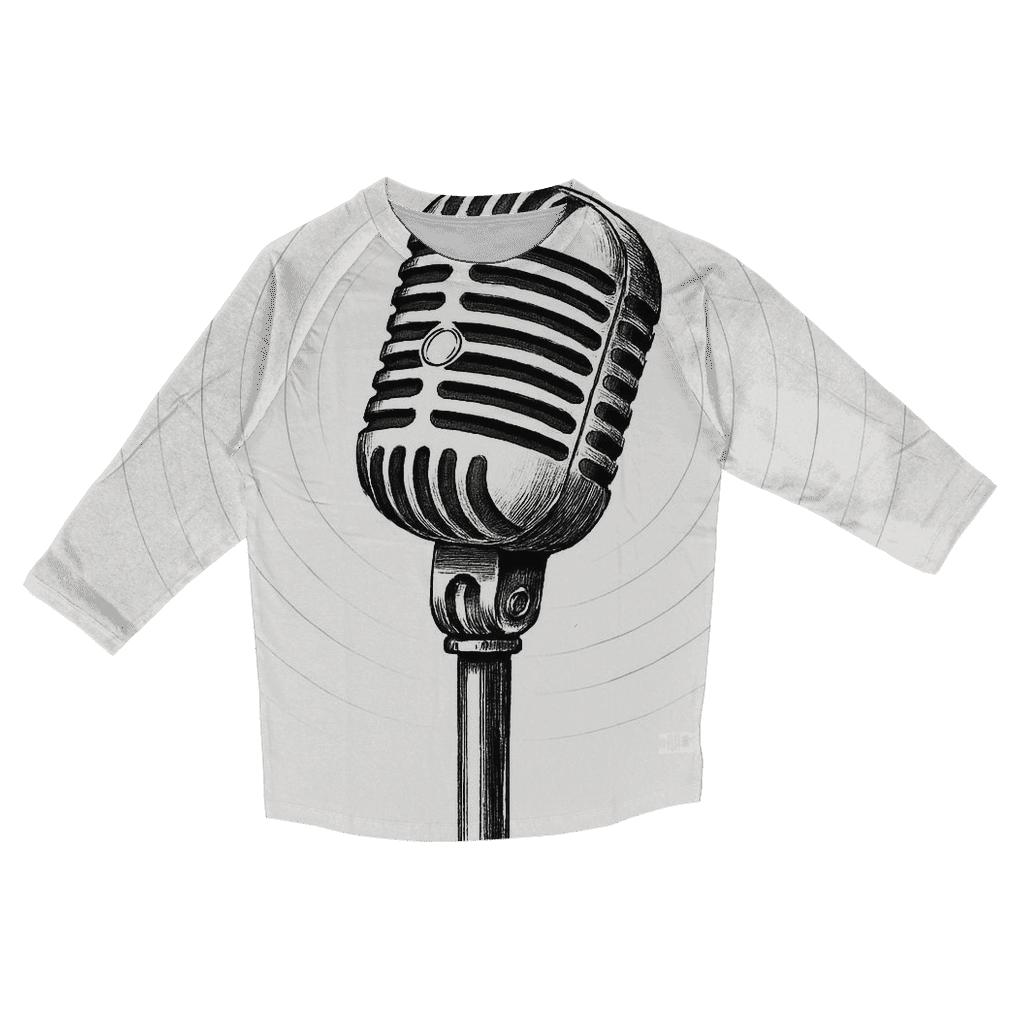 Minimal Mono Microphone cotton quarter sleeve shirts