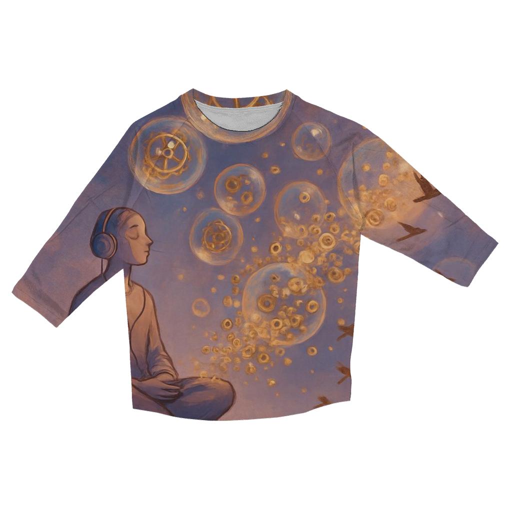 Clockwork Bubble Avalanche personalized 3/4 sleeve tees