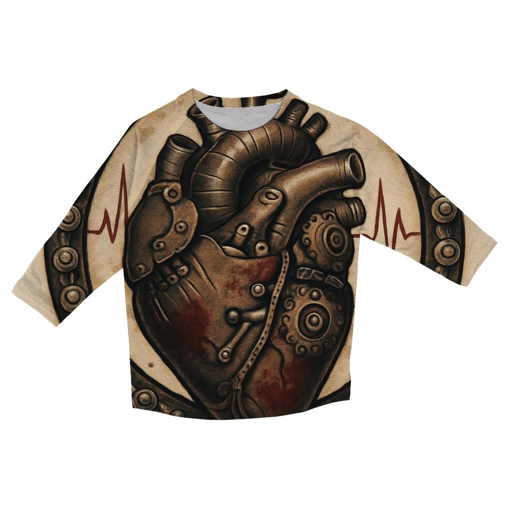 Mechanical Heart Ouroboros Frame stylish quarter sleeve tops
