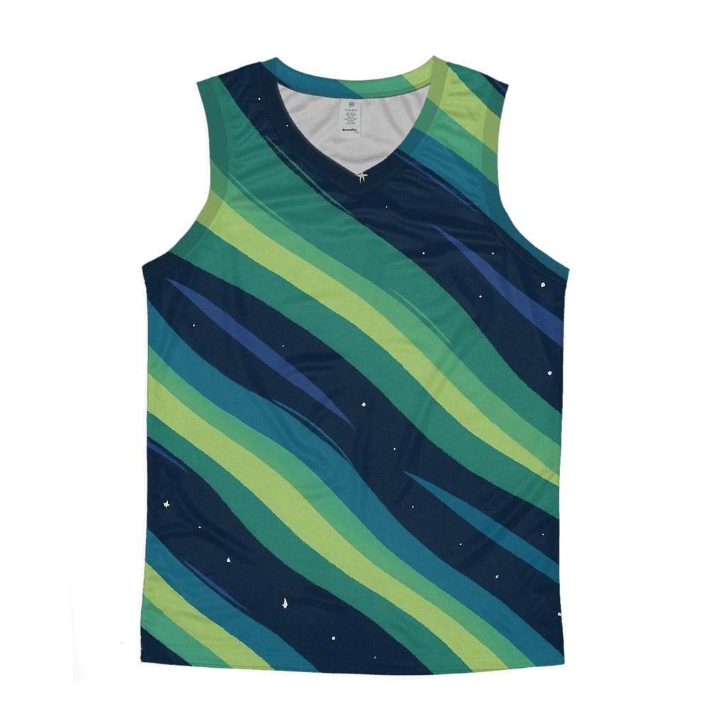 Aurora Ribbon Crosswinds designer workout tanks