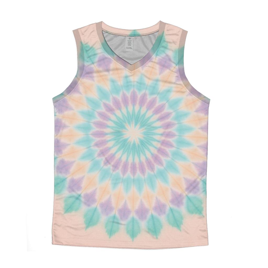 Pastel Mandala Garden Burst designer workout tanks