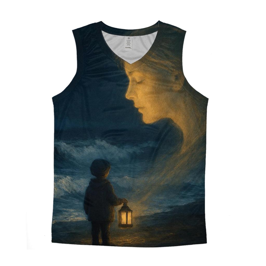 The Quiet Lantern In A Storm sports performance tank tops