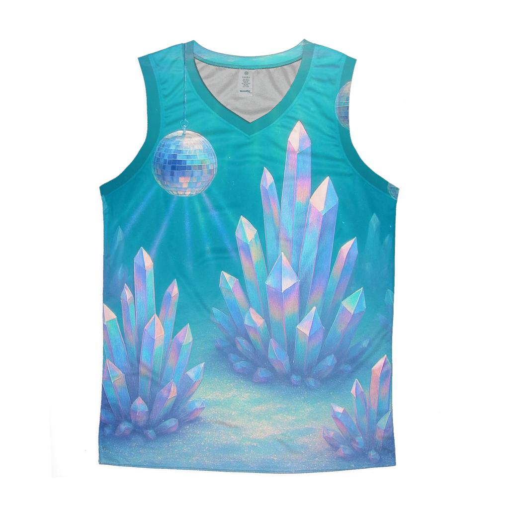 Opalescent Disco Reef sports performance tank tops