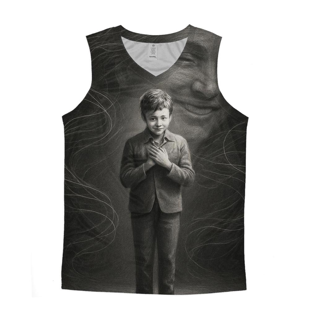 The Thread Of Her Name In Every Victory graphic print tank tops