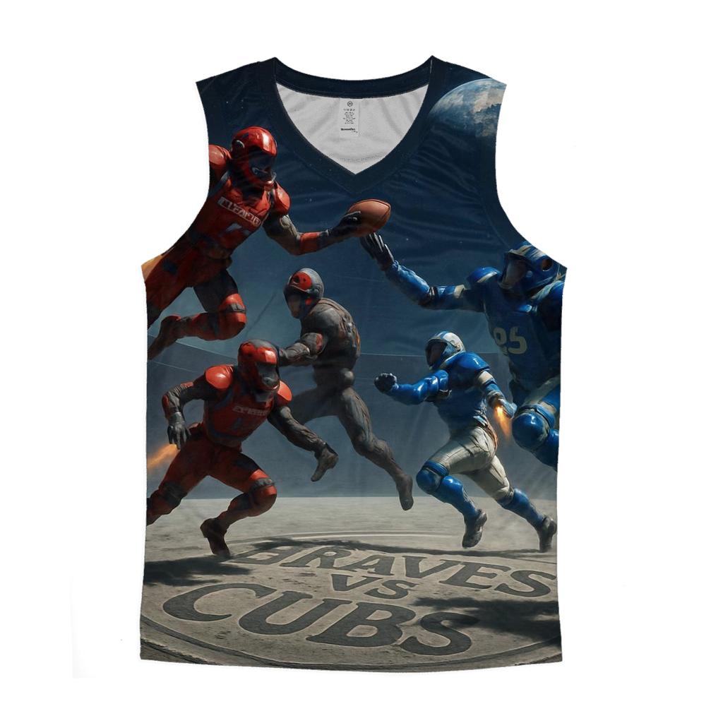 Lunar Gridiron Braves Vs Zero Gravity Cubs cotton sleeveless tops