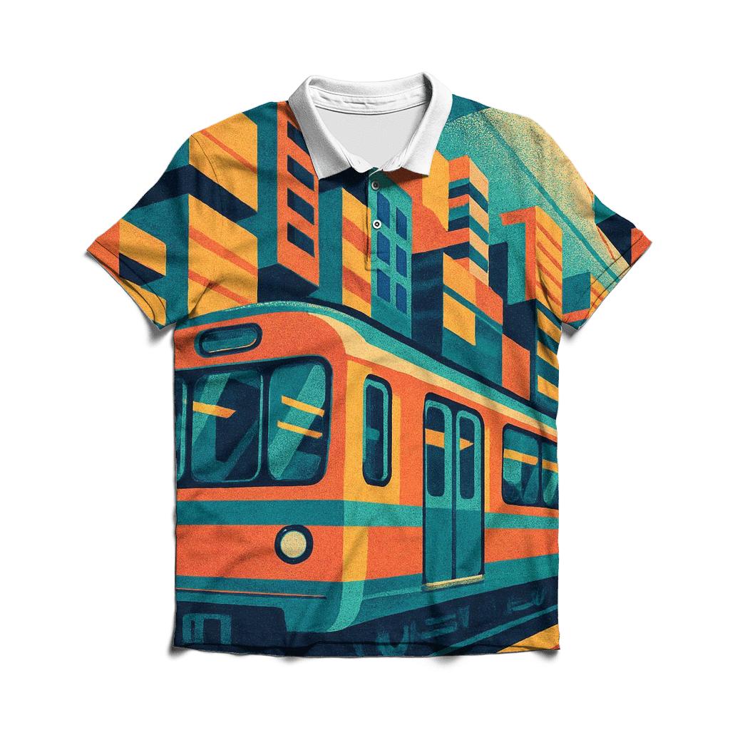 Retro Metro Mirage custom polo shirts