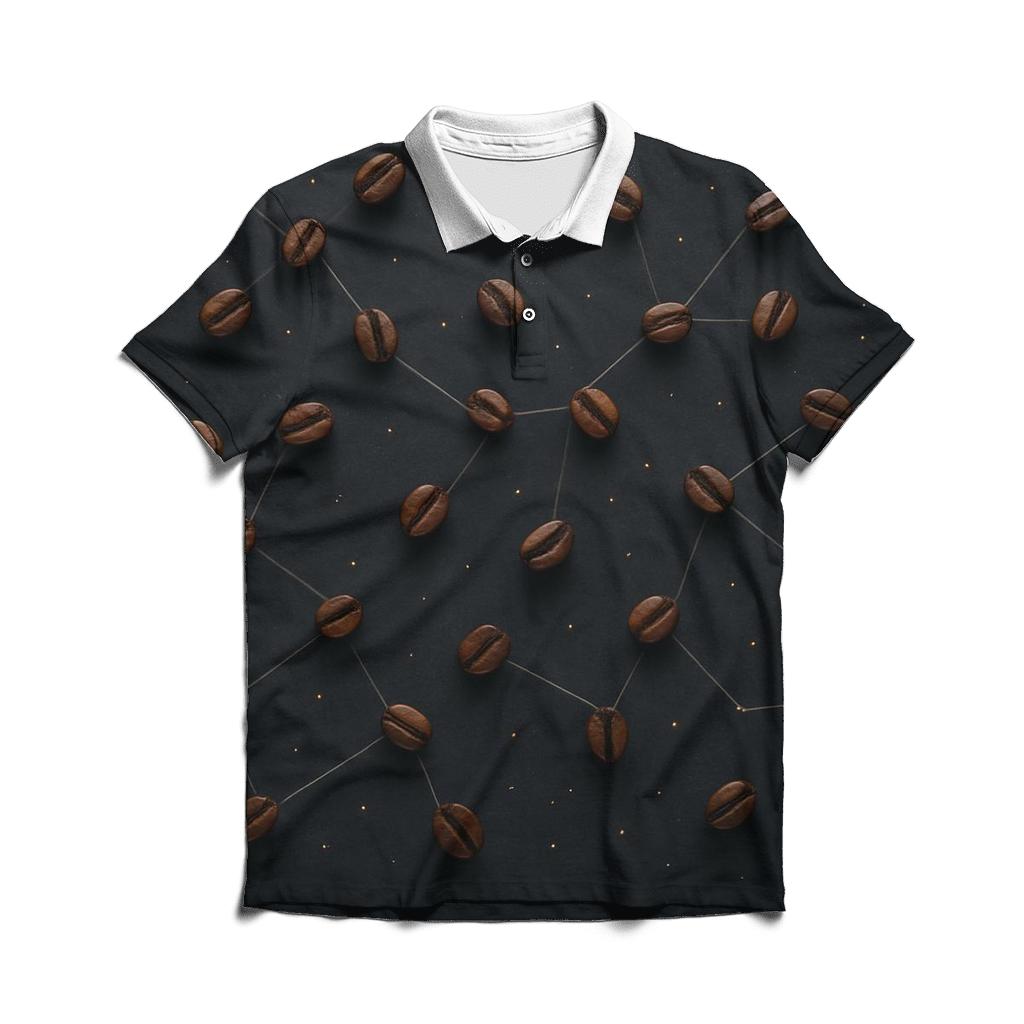Bean Constellation Grid classic pique polos