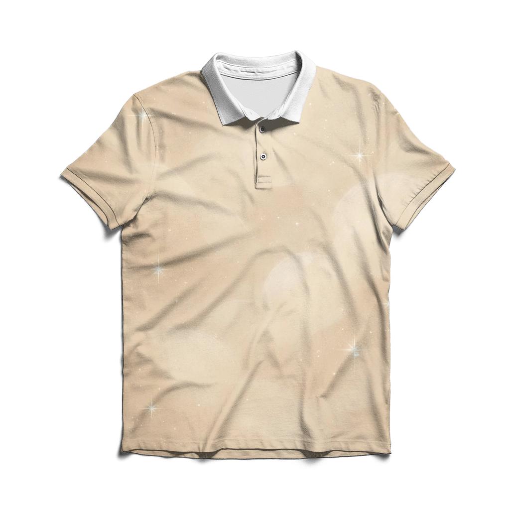 Champagne Stardust Veil branded logo polo shirts