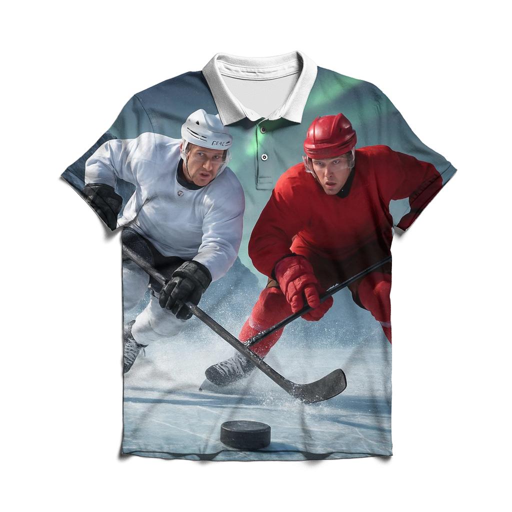 Arctic Ice Hockey Clash branded logo polo shirts