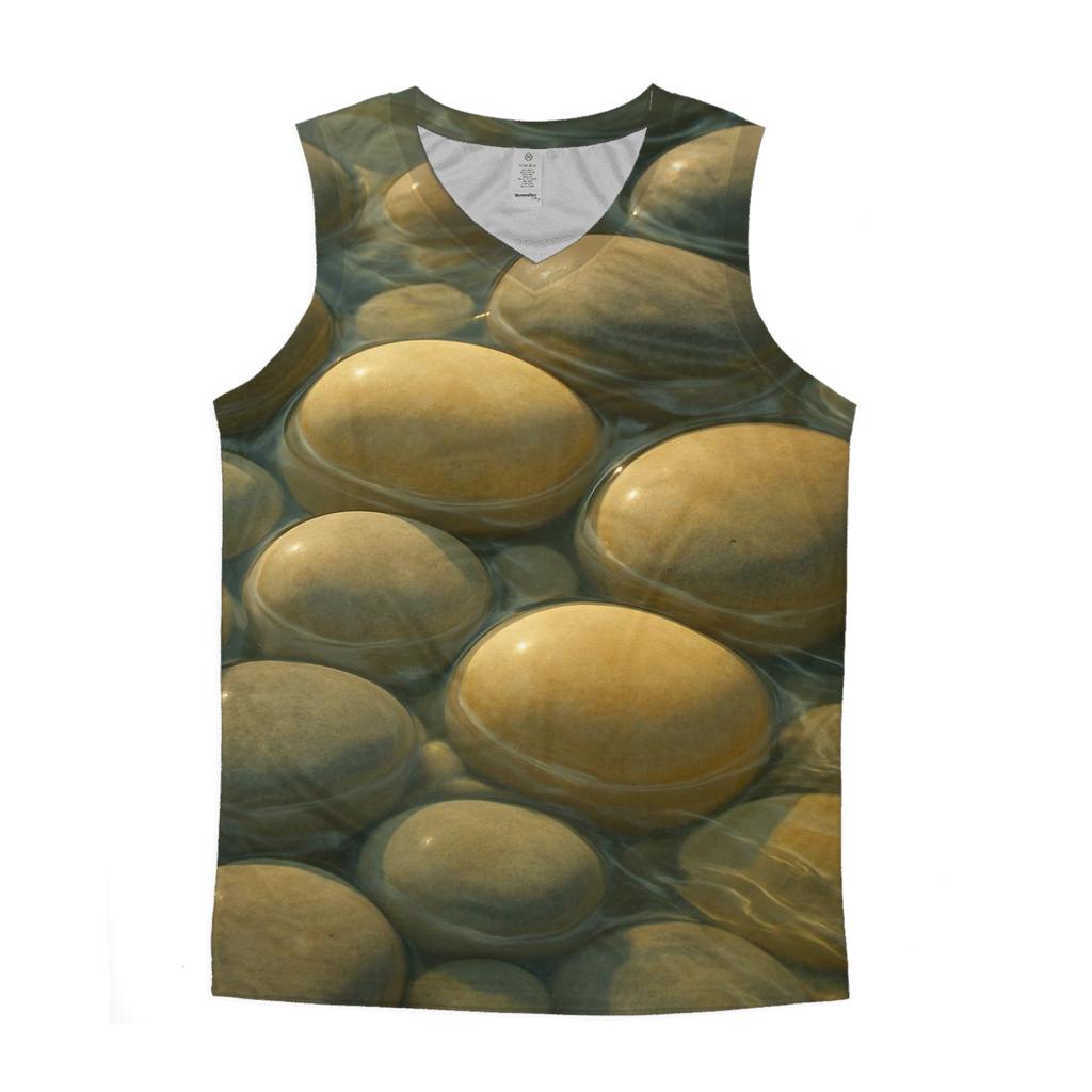 River Stones Of Gratitude designer workout tanks