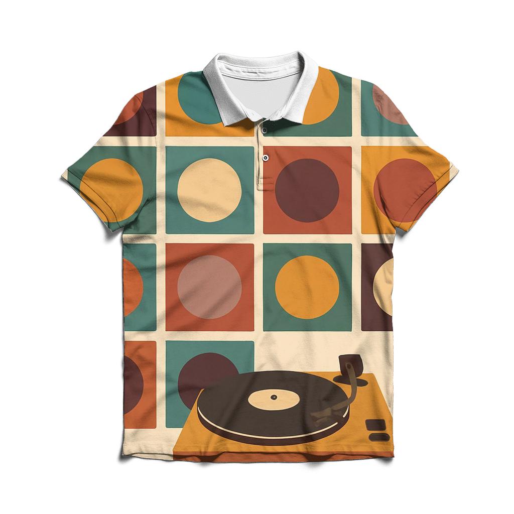 Boho Record Wall branded logo polo shirts