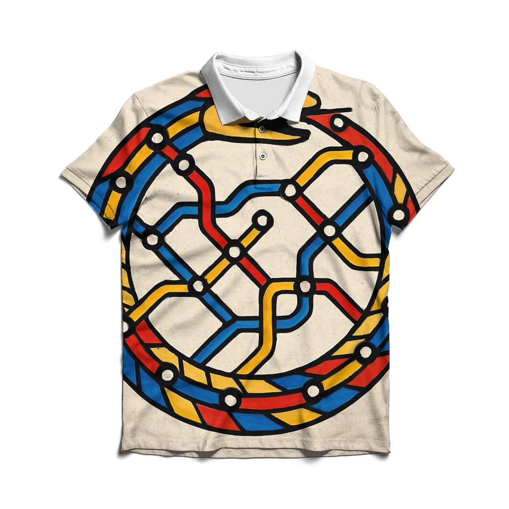 Urban Subway Ouroboros Line branded logo polo shirts