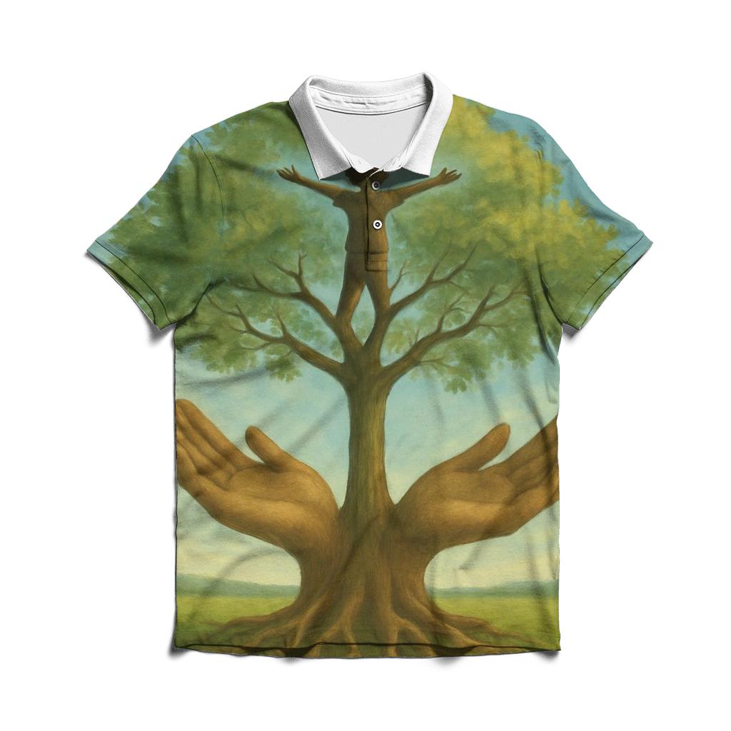 Roots And Wings Of The Same Love branded logo polo shirts