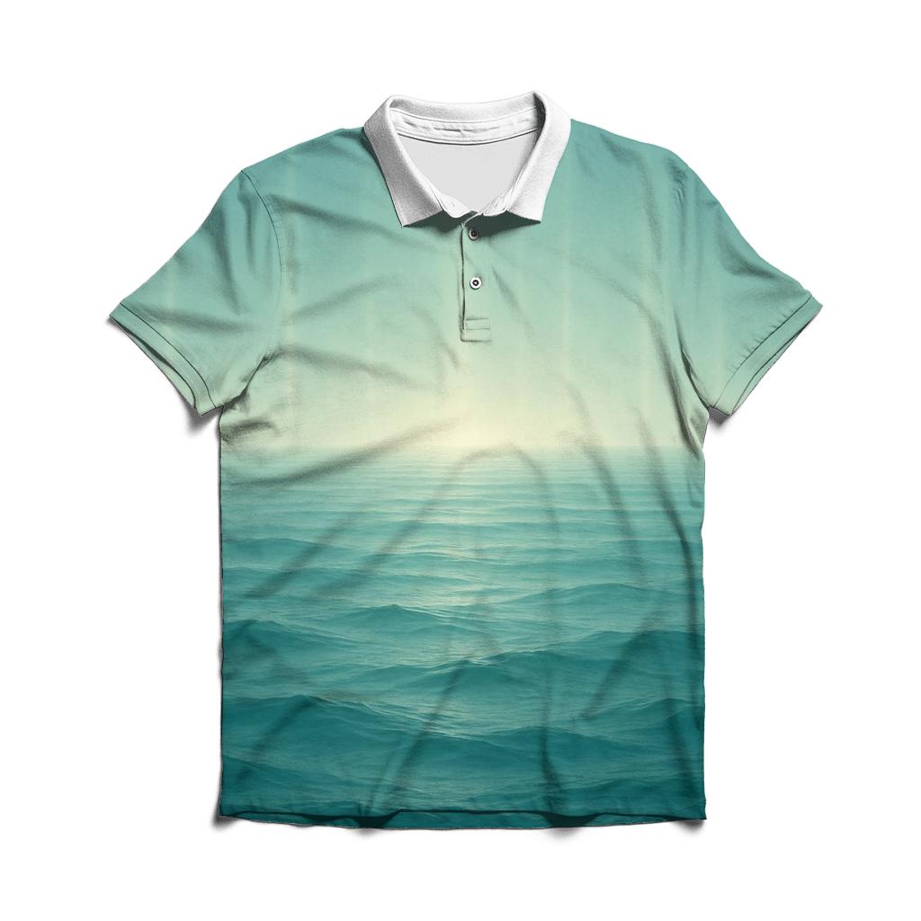 Ocean Of Quiet Prayer stylish collar polo tees
