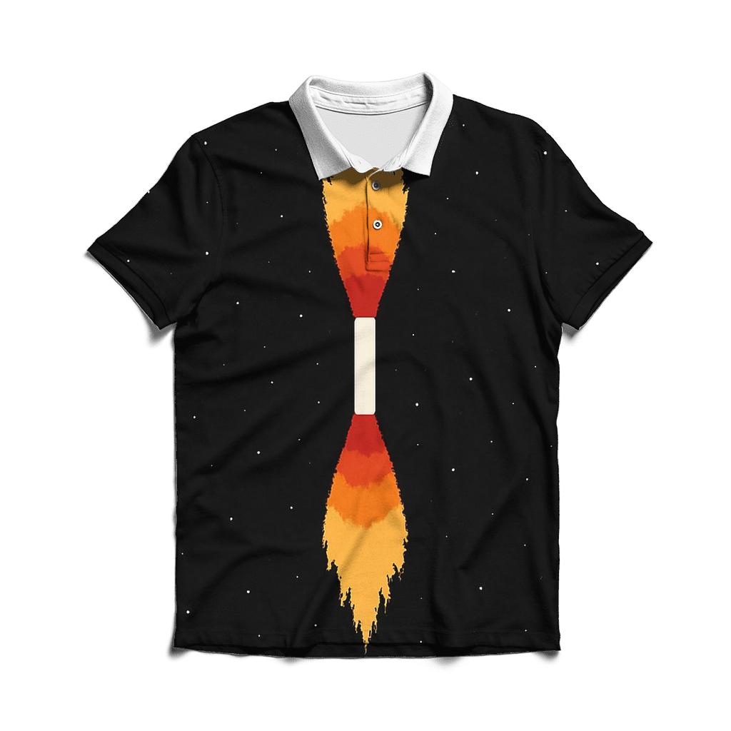 Jet Outflow Double Plume custom polo shirts
