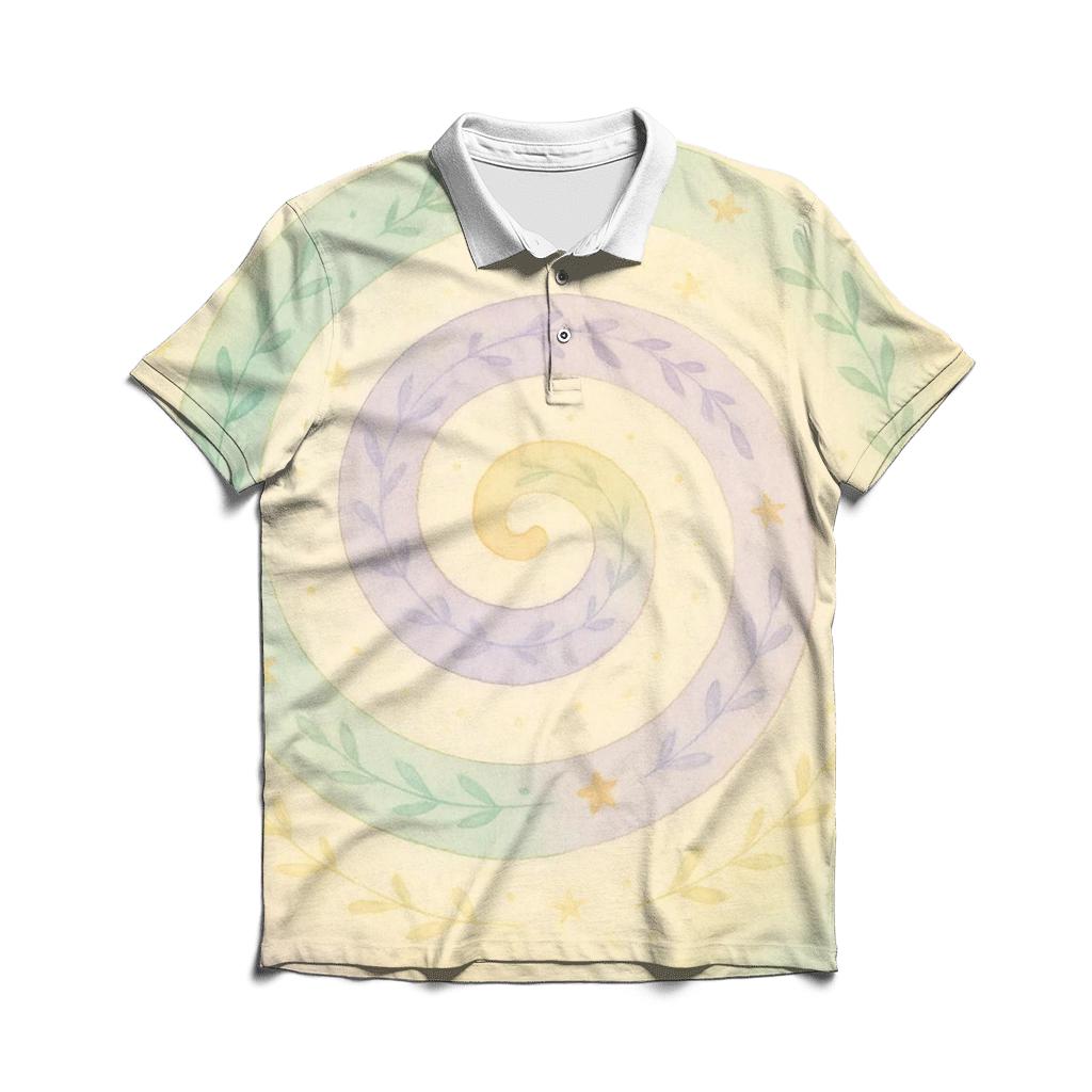 Spiral Of Gentle Becoming branded logo polo shirts