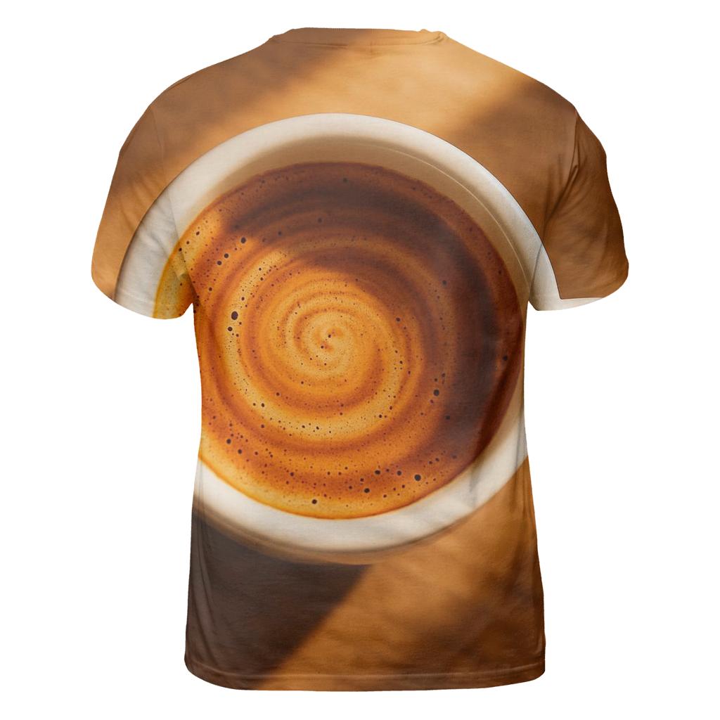 Sunrise Espresso Bloom trendy printed shirt styles