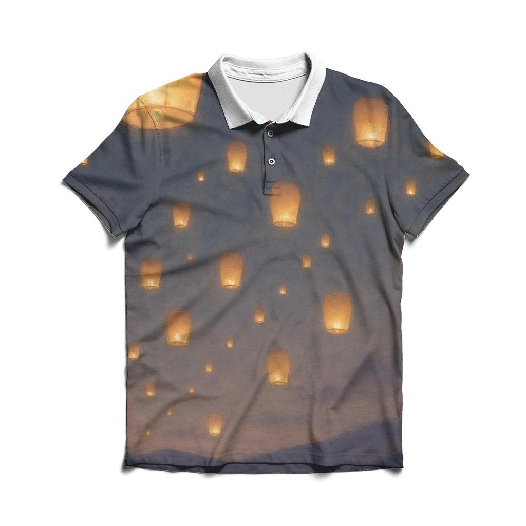 Lanterns Of Inner Guidance premium cotton polo shirts
