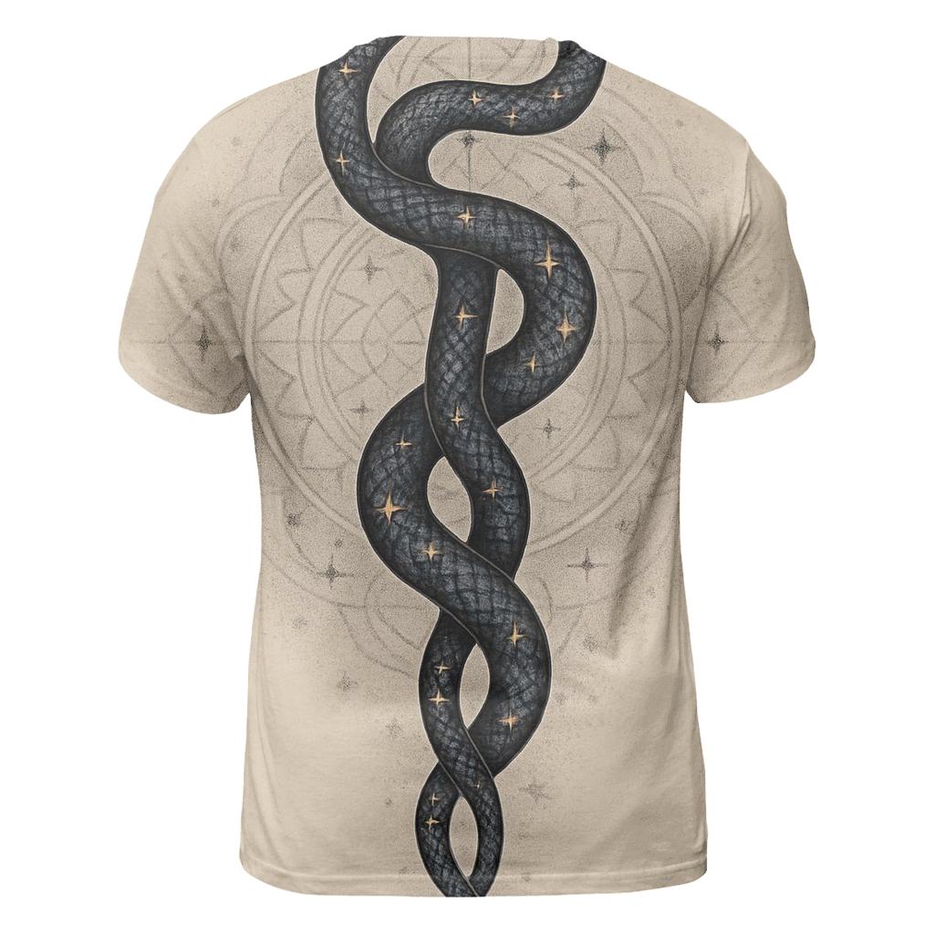 Celestial Spine Ouroboros trendy printed shirt styles