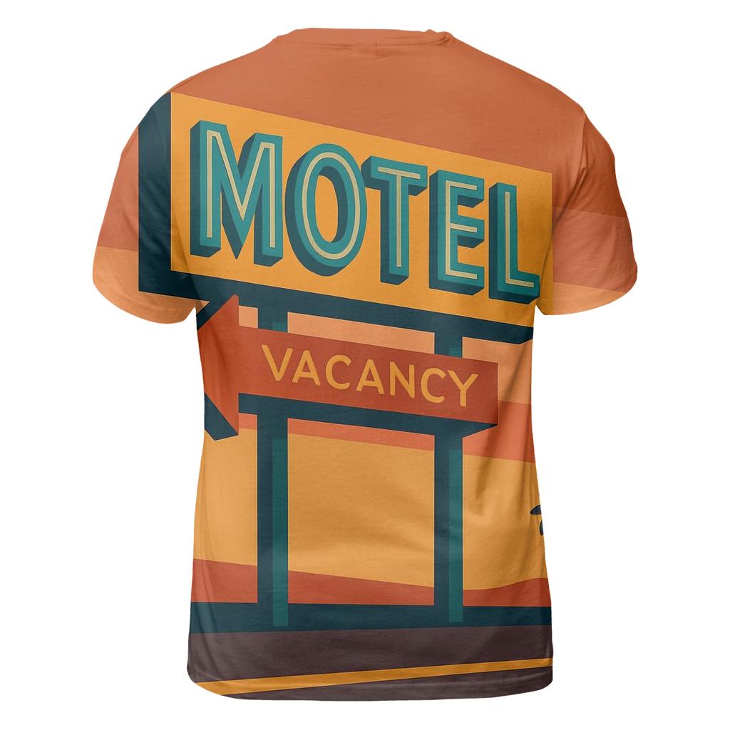 Sunset Motel Neon creative print fashion shirts