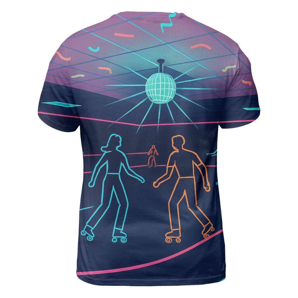 Neon Roller Rink Nights personalized full print shirts