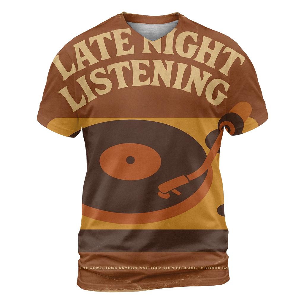 Retro Vinyl Listening Party Cover statement graphic shirts