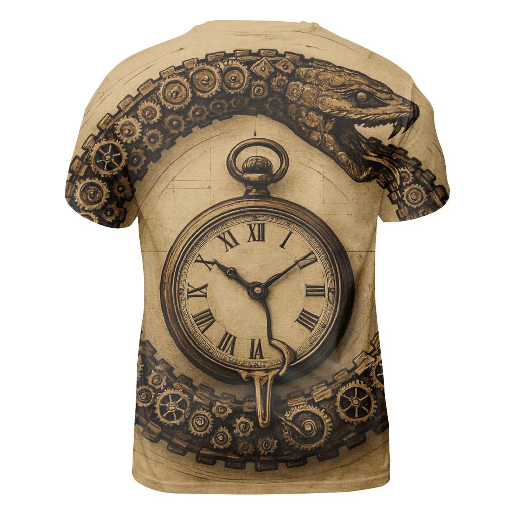 Clockwork Serpent Loop trendy printed shirt styles